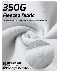 Sudadera con capucha extragrande de alta calidad, sin cordones, de algodón grueso, para hombre - Product Image 2