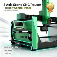 Máquina de Grabado en Piedra de 5 Ejes Económica, Router CNC para Procesamiento de Mármol y Granito