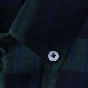 Laine légère et polyester de qualité supérieure personnalisés Vêtements décontractés teints en fil Chemises en flanelle unies imprimées pour hommes - Product Image 6