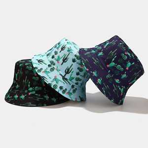 Moda Verano Sombreros de cubo plegables Sublimación Impreso Reversible Cubos Sombrero - Product Image 2