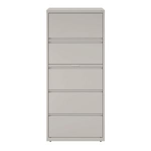 อเลร่า 26145 สีเทาอ่อน 30 นิ้ว X 18.62 นิ้ว X 67.62 นิ้ว ตู้เก็บเอกสารแบบเลื่อนด้านข้าง พร้อมลิ้นชักใส่เอกสารขนาด Legal/Letter/A4 จำนวน 5 ลิ้นชัก - Product Image 1