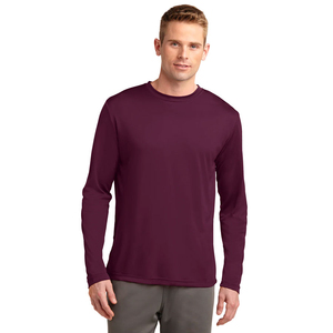 100% algodón en blanco liso gráfico Unisex camiseta personalizada hombres manga larga Camiseta Fitness Running Wear fabricante al por mayor - Product Image 6