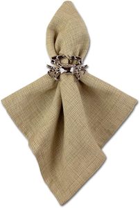 Rond de serviette super luxe décor de table de fête de mariage en forme vintage unique rond de serviette indien noël - Product Image 2