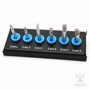 Kit professionnel de 6 brosses de nettoyage pour implants dentaires en titane, débridement péri-implantite, 3mm 4mm 5mm longues et courtes - Product Image 1