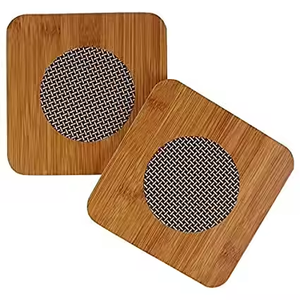 Walnut Coasters New Arrival Unique Design Square and Round Wooden Coasters Mango Wood Coasters by Crescent Crafts - Product Image 5