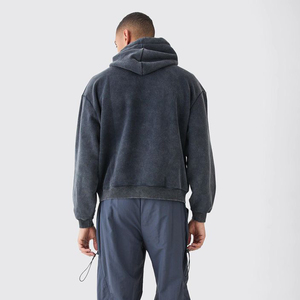 Sudadera con capucha con estampado personalizado para hombre y mujer, Jersey de algodón lavado con ácido informal Vintage, Sudadera con capucha con bolsillo, ropa de calle, sudaderas con capucha - Product Image 4