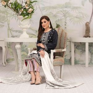 Vêtements MASOORI de haute qualité en gros, dernière conception 2022, coton lavable, couleurs personnalisées, salwar kameez pour femmes, été - Product Image 5