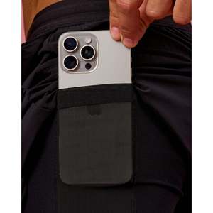 BCAM Pace 5 Lined <b>Running</b> <b>Short</b>-Black XXL Sporty Gym Basketball <b>Shorts</b> with Elastic Waist and Logo Print - Product Image 4