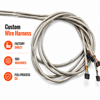 Rakitan Kabel IDC Terlindung Khusus 0.6 0.8 1.0mm Pitch 2 3 4 5 6 7 8Pin Konektor IDC Kabel Pita Datar untuk Papan Kontrol OEM