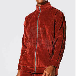 Survêtements en velours uni décontractés écologiques de grande taille pour hommes avec un design unique Vente en gros Hiver - Product Image 3