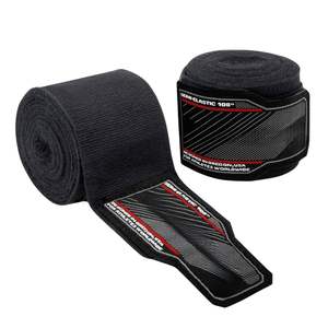 Soporte de muñeca estampado de algodón con diseño de logotipo personalizado para gimnasio, entrenamiento físico, envolturas de mano, venta al por mayor, boxeo profesional duradero de alta calidad - Product Image 2