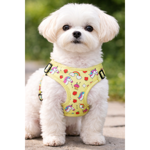 Cartoon Pattern Adjustable <b>Dog</b> Harness Lightweight Padded Pet Chest Vest with Breathable Mesh - Product Image 1