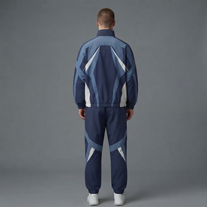 Conjuntos de dos piezas de alta calidad, chándales personalizados, pantalones de nailon, chándales holgados, conjunto de chándal de nailon personalizado para hombre - Product Image 3