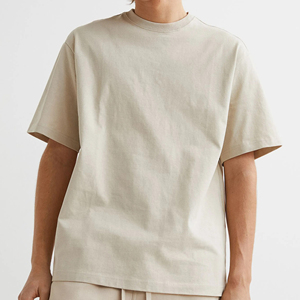 Meilleure vente T-shirt Boxy surdimensionné à col ras du cou 100% coton pour hommes T-shirt de rue à impression personnalisée en taille courte - Product Image 3