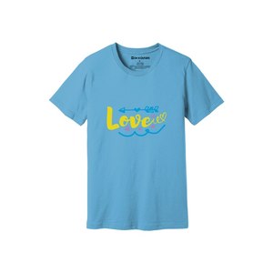 เสื้อยืดผ้าฝ้าย100% พิมพ์ลายด้วยความมีน้ำใจขนาด160 180ถึงหนักมี12สีที่สามารถปรับแต่งดีไซน์และการจัดวางของคุณเองได้ - Product Image 1