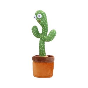 Jouet cactus interactif parlant et dansant, imitant les sons, jouant 120 <span class=keywords><strong>chansons</strong></span>, peluche douce avec lumière LED, cadeau pour bébé - Product Image 1