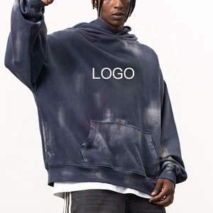 Fournisseur en gros de vêtements de rue pour hommes de haute qualité, sweat-shirt en molleton français délavé à l'acide, coton mélangé, pour hommes et femmes - Product Image 4