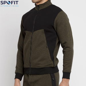 Elegante conjunto de ropa deportiva de dos piezas para hombre, pantalones ajustados para correr, ropa deportiva para entrenamiento de gimnasio, entrenamiento, invierno, patrón sólido, venta al por mayor - Product Image 4