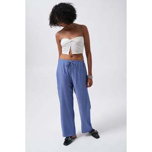 Pantalones con Detalle de Cordones en la Cintura - Azul Claro - Azul Claro - Product Image 6