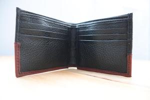 Cartera Bi Fold de cuero de diseñador hecha a mano, monedero de bloqueo RFID de cuero genuino delgado para hombre, clásico, 2017 - Product Image 2