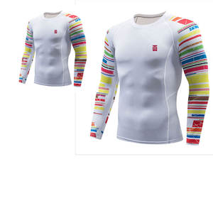 Manches courtes Logo Sublimation Imprimé Gym Surf Long Rash Guard Protection Dames OEM Hommes et Enfants Spandex Rash Guard - Product Image 2