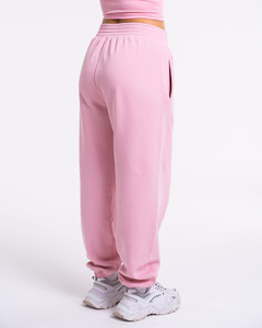 Pantalones Deportivos de Algodón para Mujer, de Alta Calidad, Color Rosa Claro, Corte Recto, Estilo Informal, para Invierno - Product Image 2