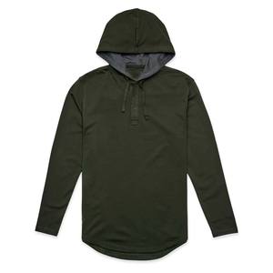 Pull en coton à manches longues à capuche décontracté pour hommes personnalisé Tops d'extérieur Sweatshirts décontractés pour hommes - Product Image 1