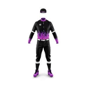 New Custom Printing Blank Baseball Uniform Sublimated Wholesale Unisex Sportswear Professional Clothing Manufacturer Plus Sets - Product Image 6