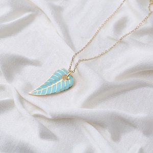 จี้925ใบไม้สีเขียวแบบตุรกีสำหรับฤดูร้อนเครื่องประดับเงินสเตอริง - Product Image 2