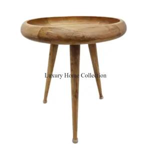 โต๊ะกาแฟทรงกลมขนาดใหญ่สไตล์วินเทจชุบทองเกรดสูงอุปกรณ์เฟอร์นิเจอร์ห้องนั่งเล่นจากอินเดีย - Product Image 2