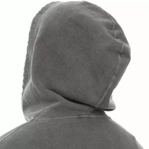 Conjunto Deportivo Unisex de Invierno al por Mayor de Fábrica, Sudadera con Capucha y Pantalones Deportivos Desgastados, Transpirable, Lavado Ácido, Talla Personalizada, Color Sólido 2026 - Product Image 4