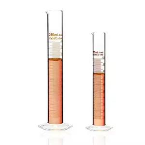 Heat-Resistant 25ml Measuring <b>Cylinder</b> made from Graduated Borosilicate <b>Glass</b> Labware for Scientific Use - Product Image 2