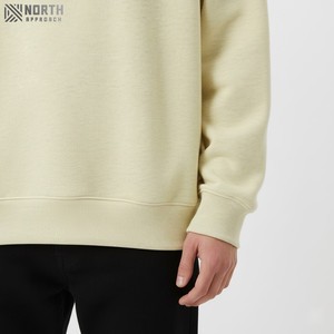 Haute qualité femmes col rond 100% coton polaire couleur unie à manches longues pas cher prix vêtements vêtements élégant sweat - Product Image 5