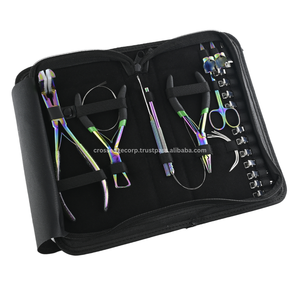 High Quality Hair Extension Tools Kit Includes <b>Tape</b> in Piler Stainless Steel Also Hair Styling Clips and Parting Rings for Sale. - Product Image 1