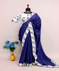 ผ้าซาตินเน็ตทรงหลากหลาย: ชีฟอง Chinon ดูปัตตาที่น่าดึงดูด: รายละเอียดเย็บปักถักร้อยของนักออกแบบเพื่อสไตล์ที่หรูหรา - Product Image 1