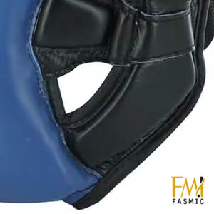 Protector de cabeza de entrenamiento de boxeo profesional de súper calidad, parches personalizados, protectores de cabeza de boxeo con correa ajustable - Product Image 6