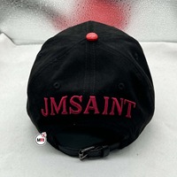 Casquette de sport unisexe en velours noir avec logo personnalisé brodé à la main, motif lettres contrastant en peau de serpent, visière réglable pour la course