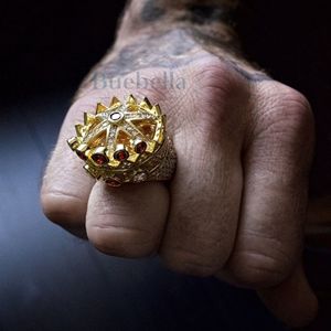 Anillo de Plata de Ley 925 con Baño de Oro Blanco de 14k y Moissanita VVS, Estilo Hip Hop Cubano, Gran Venta - Product Image 3
