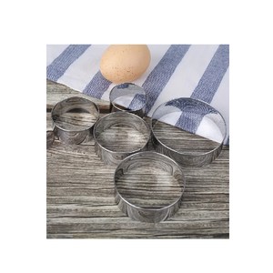 Cortador de galletas de metal Juego DE CORTADOR para hornear de acero inoxidable con mango para tamaño personalizado Venta caliente - Product Image 6