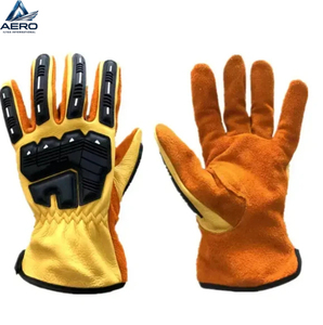 Guantes de trabajo resistentes al aceite y al gas, guantes de seguridad fabricados con TPR de alta calidad, guantes resistentes para trabajo pesado, 24 oz de algodón. - Product Image 1
