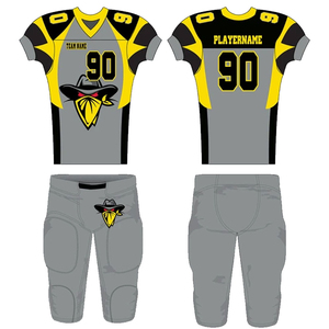 Ensemble de maillot et de pantalon de football américain unisexe à sublimation, dernier design 2025, taille plus, 12 panneaux, manches courtes - Product Image 2
