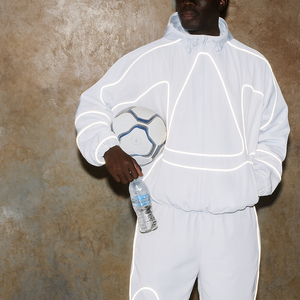 Conjunto Deportivo Informal de Gran Tamaño Personalizado, Ropa Deportiva Urbana, Chándal Simple, Chaqueta Cortavientos Reflectante de Nailon, Conjunto de Chaqueta y Pantalones Deportivos para Hombre - Product Image 2