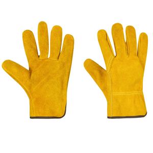 Gants de travail en cuir de vachette pleine paume et demi-main, haute qualité, prix usine, pour jardinage et mécanique, en cuir de vachette pleine fleur, pour travaux de raccordement et de découpe - Product Image 4