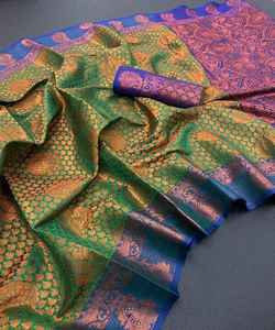 Para las mujeres tienda saris que atienden a todos los tamaños y estilos, lo que garantiza un ajuste perfecto para todos. - Product Image 2