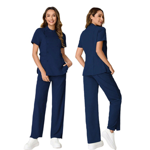 Ensemble tunique et pantalon YUHONG, coupe ajustée, taille réglable, tissu doux à séchage rapide, tenue médicale unisexe pour le personnel de clinique - Product Image 1