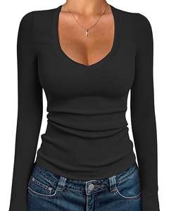 T-shirt décontracté classique pour femmes, design uni, tissu en coton léger et respirant, manches courtes, col rond, services OEM - Product Image 6