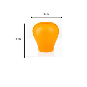 Haute qualité fait à la main moderne Orange Faux craquelé verre paraffine cire parfumée Melon Vase lanterne flottant bougies décoration de la maison - Product Image 2