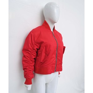 Vente en gros de vêtements d'extérieur personnalisés de haute qualité, tendances, surdimensionnés, décontractés, unis, avec fermeture éclair respirante pour l'hiver, OEM, pour femmes - Product Image 3