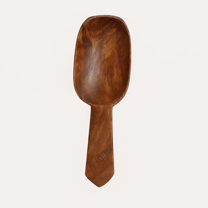 High Quality Classic Eco-Friendly Durable Wooden Lightweight Short Non-Toxic Scoop Spoon Dishwasher <b>Safe</b> Custom Logo Salt - Product Image 2