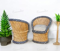 Chaise simple confortable en bambou faite à la main, moderne et écologique, pour salon, jardin, balcon, chambre, hôtel, villa, Sarkanda